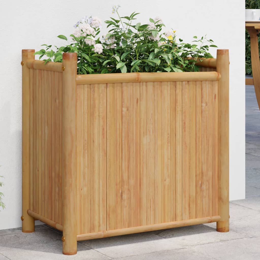 Plantenbak 50x30x50 cm bamboe is nu te koop bij PeponiXL, paradijselijk wonen!