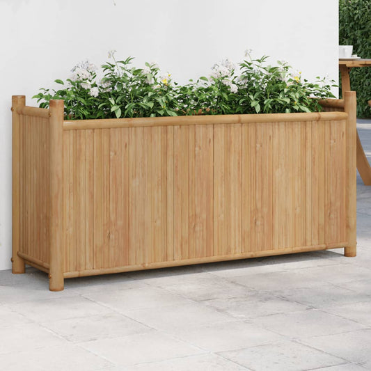 Plantenbak 100x30x50 cm bamboe is nu te koop bij PeponiXL, paradijselijk wonen!