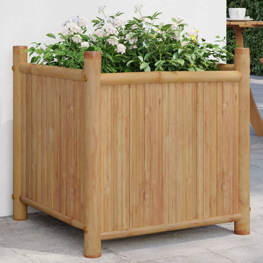 Plantenbak 50x50x50 cm bamboe is nu te koop bij PeponiXL, paradijselijk wonen!