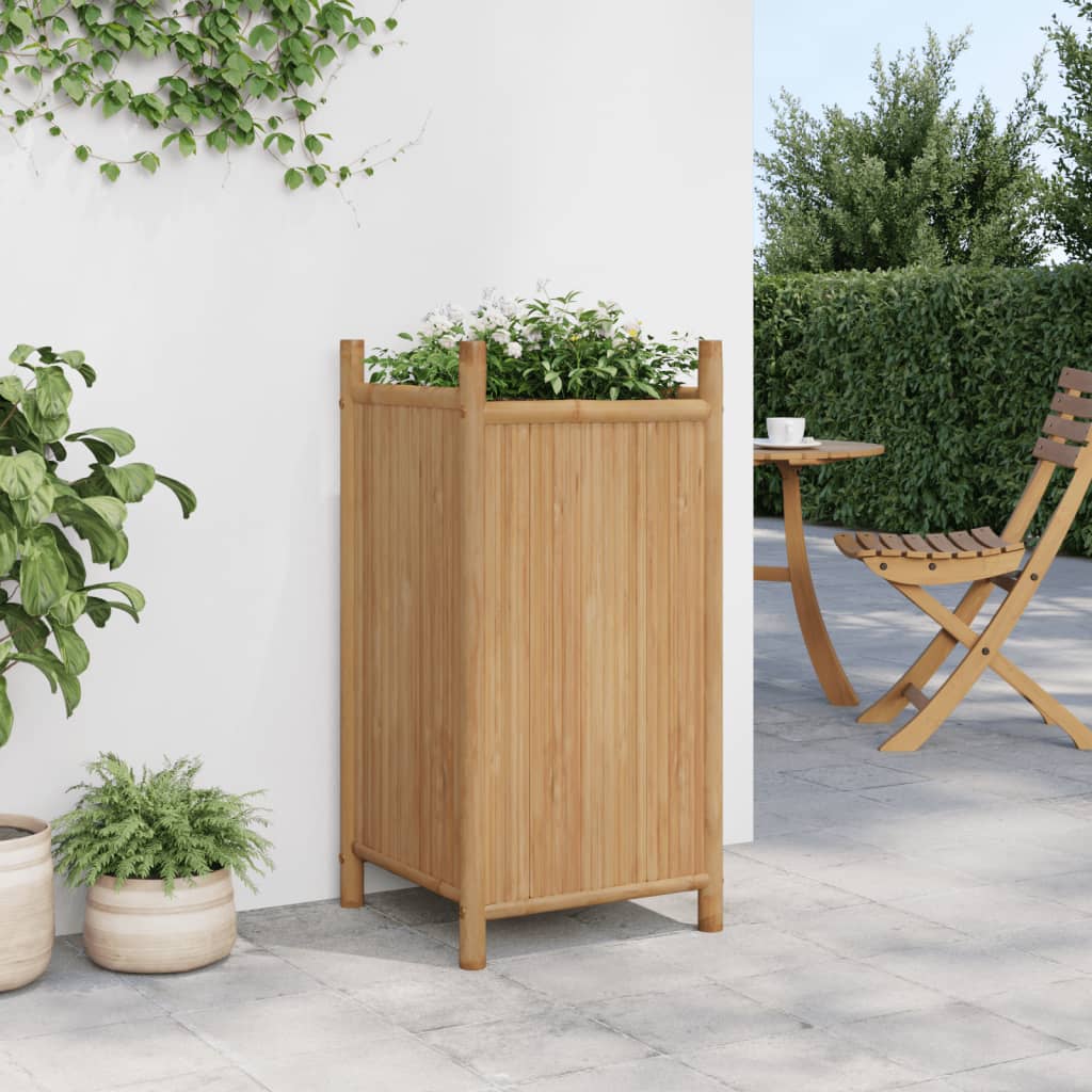 Plantenbak 40x40x80 cm bamboe is nu te koop bij PeponiXL, paradijselijk wonen!