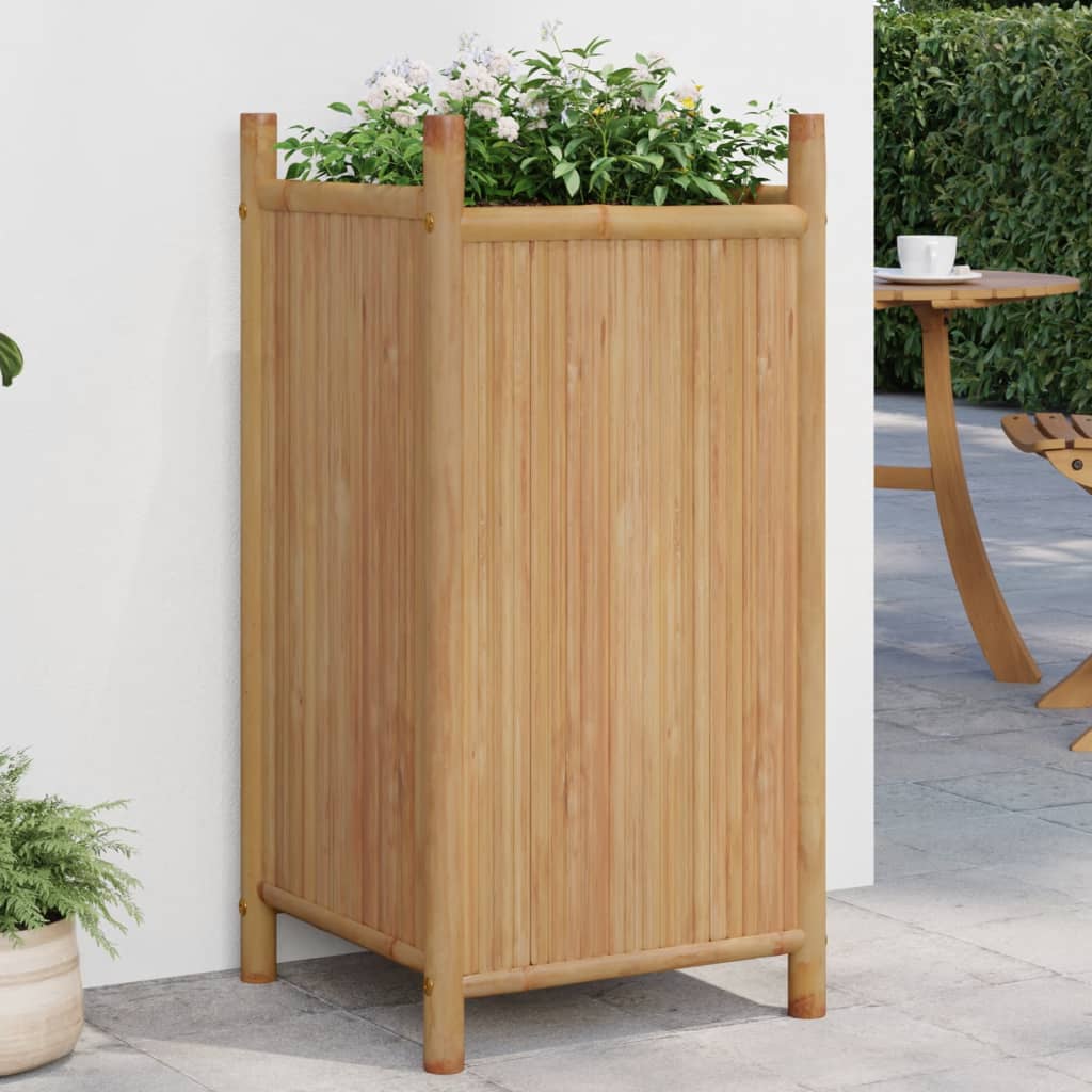 Plantenbak 40x40x80 cm bamboe is nu te koop bij PeponiXL, paradijselijk wonen!