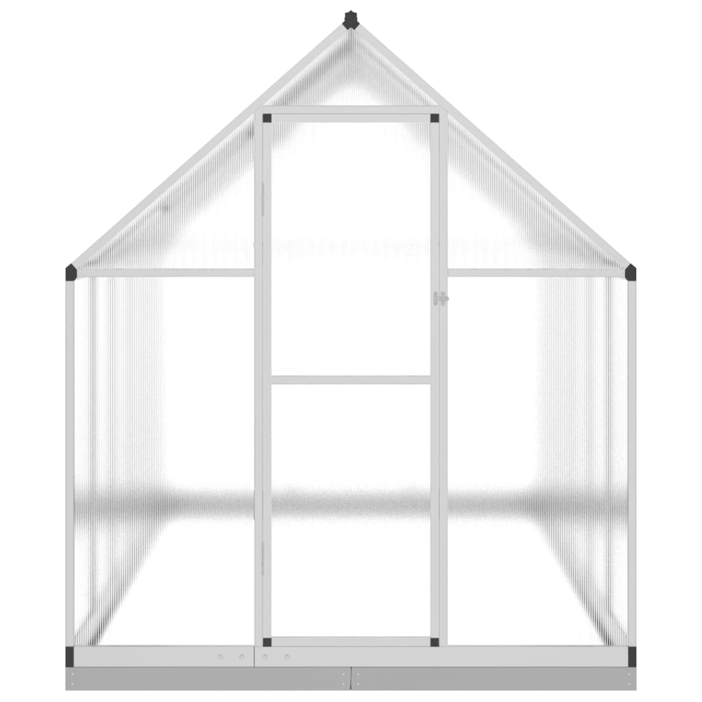 Tuinkas met basisframe 334x169x202 cm aluminium zilverkleurig is nu te koop bij PeponiXL, paradijselijk wonen!
