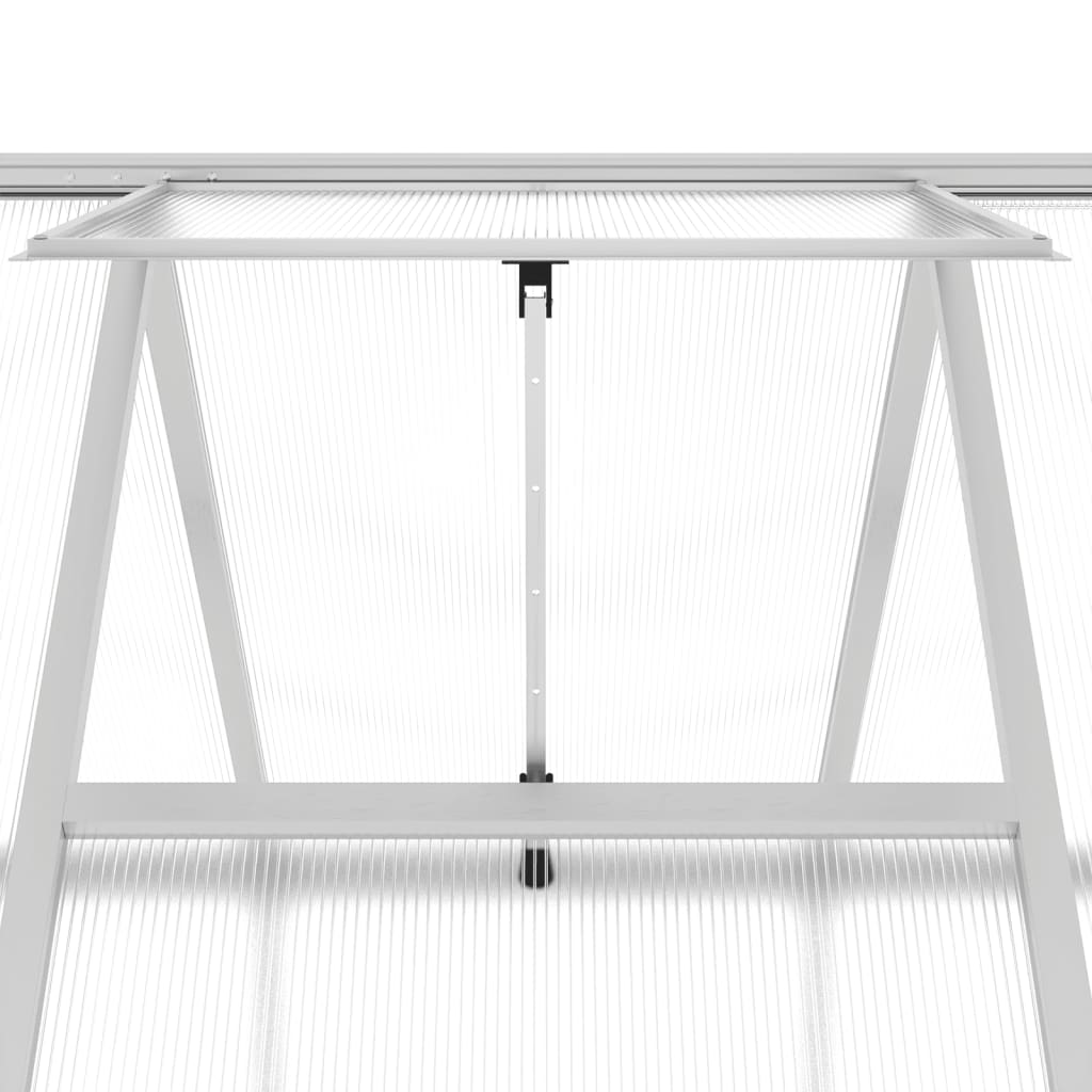 Tuinkas met basisframe 334x169x202 cm aluminium zilverkleurig is nu te koop bij PeponiXL, paradijselijk wonen!