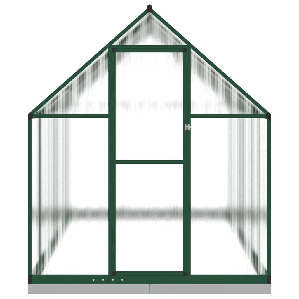 Tuinkas met basisframe 334x169x202 cm aluminium groen is nu te koop bij PeponiXL, paradijselijk wonen!