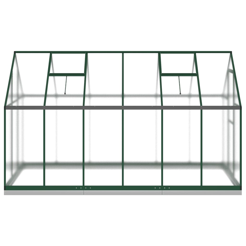 Tuinkas met basisframe 334x169x202 cm aluminium groen is nu te koop bij PeponiXL, paradijselijk wonen!
