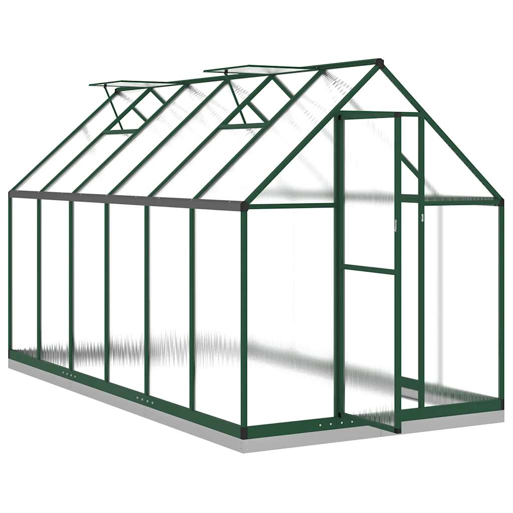 Tuinkas met basisframe 334x169x202 cm aluminium groen is nu te koop bij PeponiXL, paradijselijk wonen!