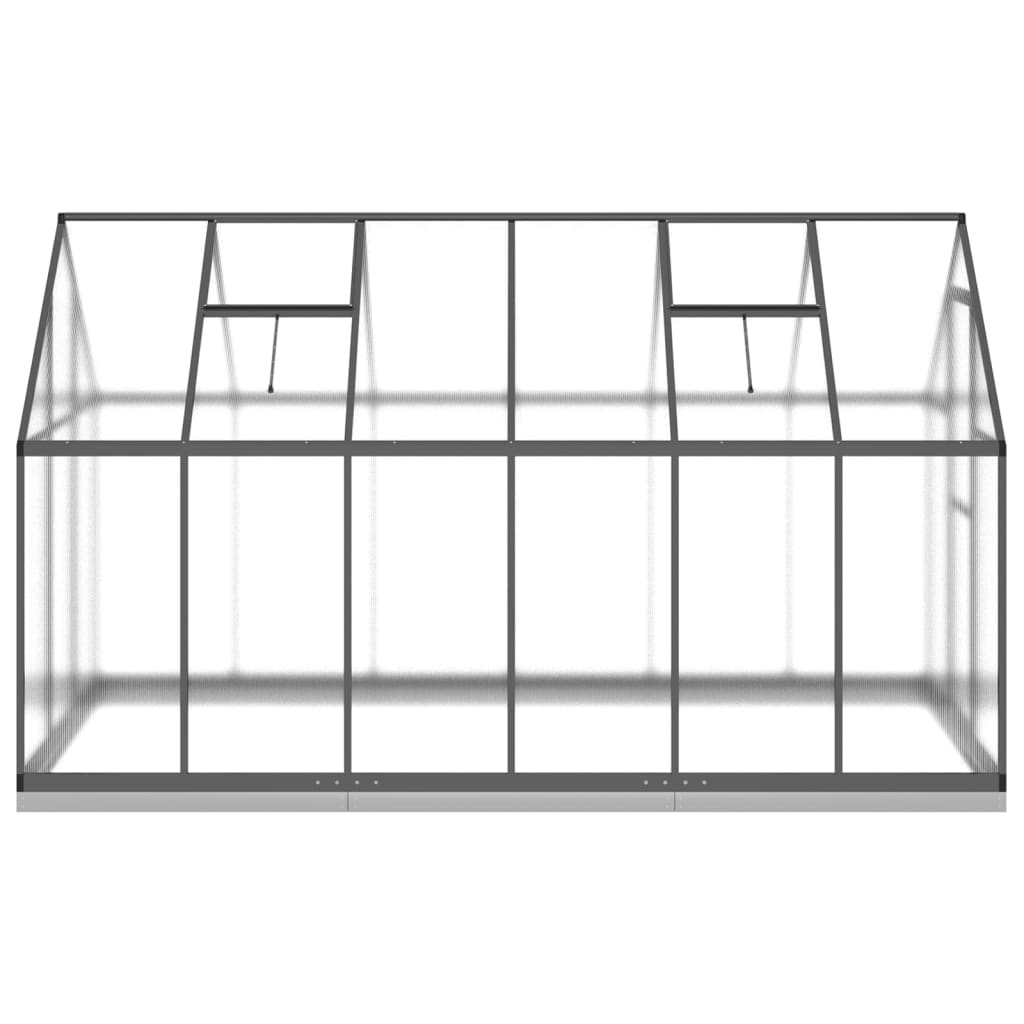 Tuinkas met basisframe 334x169x202 cm aluminium antracietkleur is nu te koop bij PeponiXL, paradijselijk wonen!