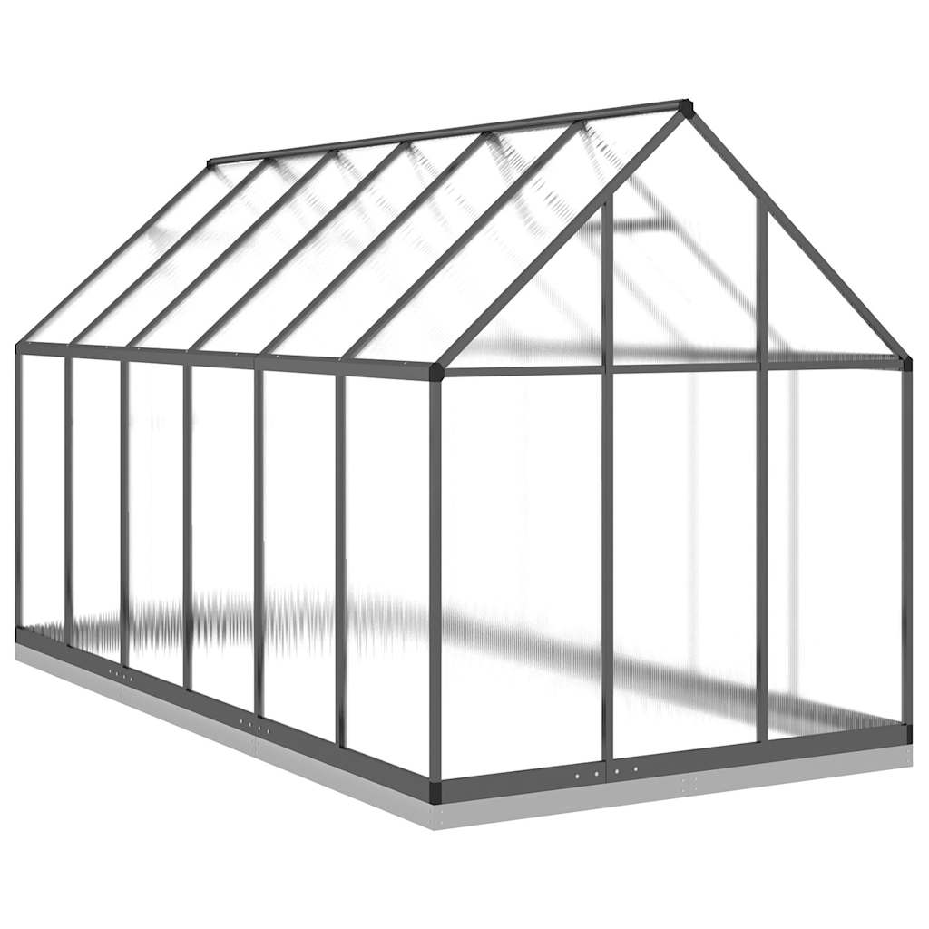 Tuinkas met basisframe 334x169x202 cm aluminium antracietkleur is nu te koop bij PeponiXL, paradijselijk wonen!