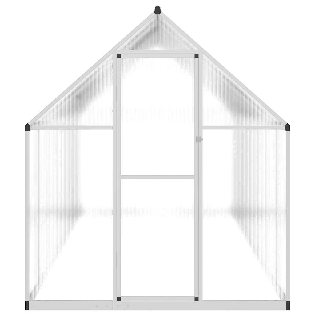 Tuinkas met basisframe 445x169x195 cm aluminium zilverkleurig is nu te koop bij PeponiXL, paradijselijk wonen!