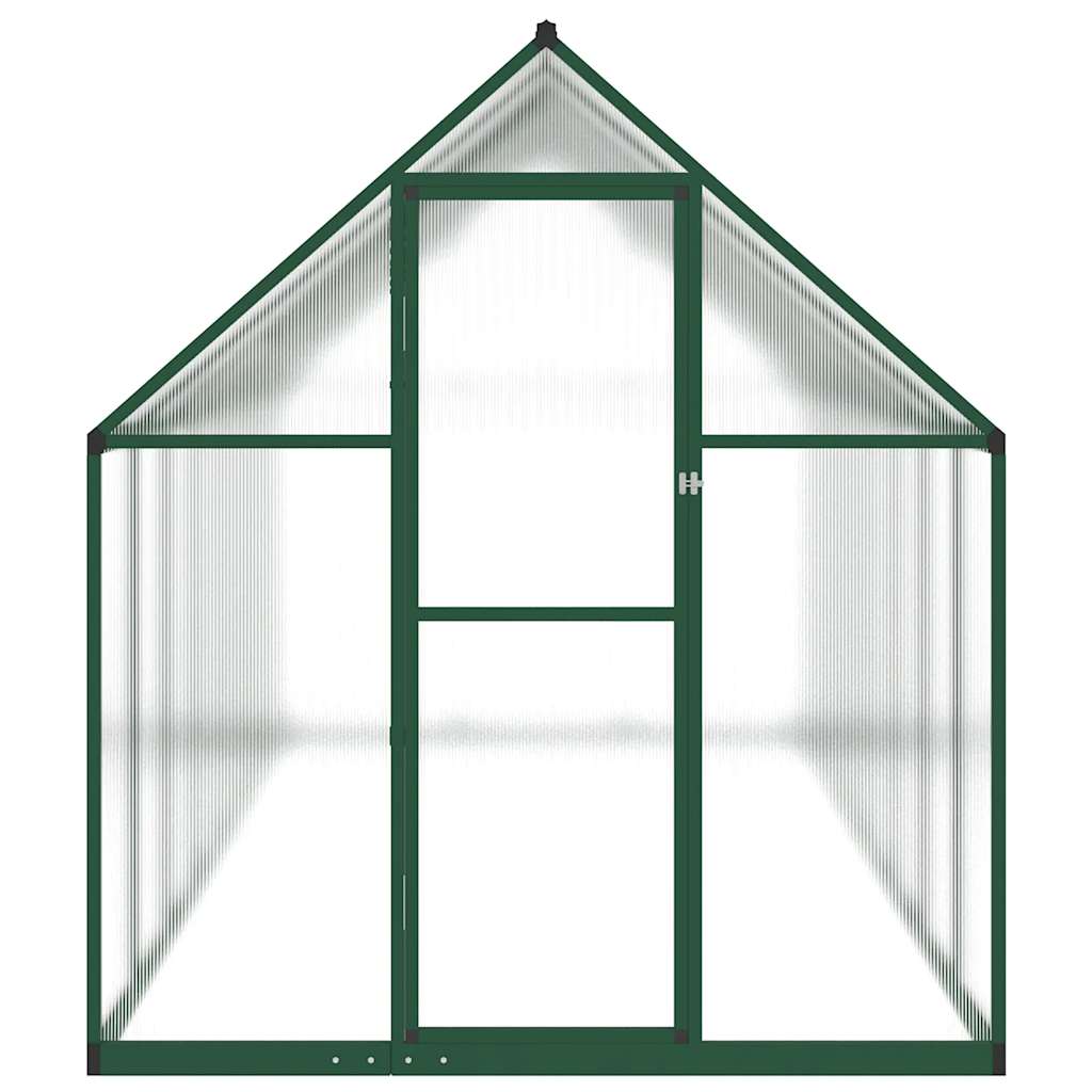 Tuinkas met basisframe 445x169x195 cm aluminium groen is nu te koop bij PeponiXL, paradijselijk wonen!