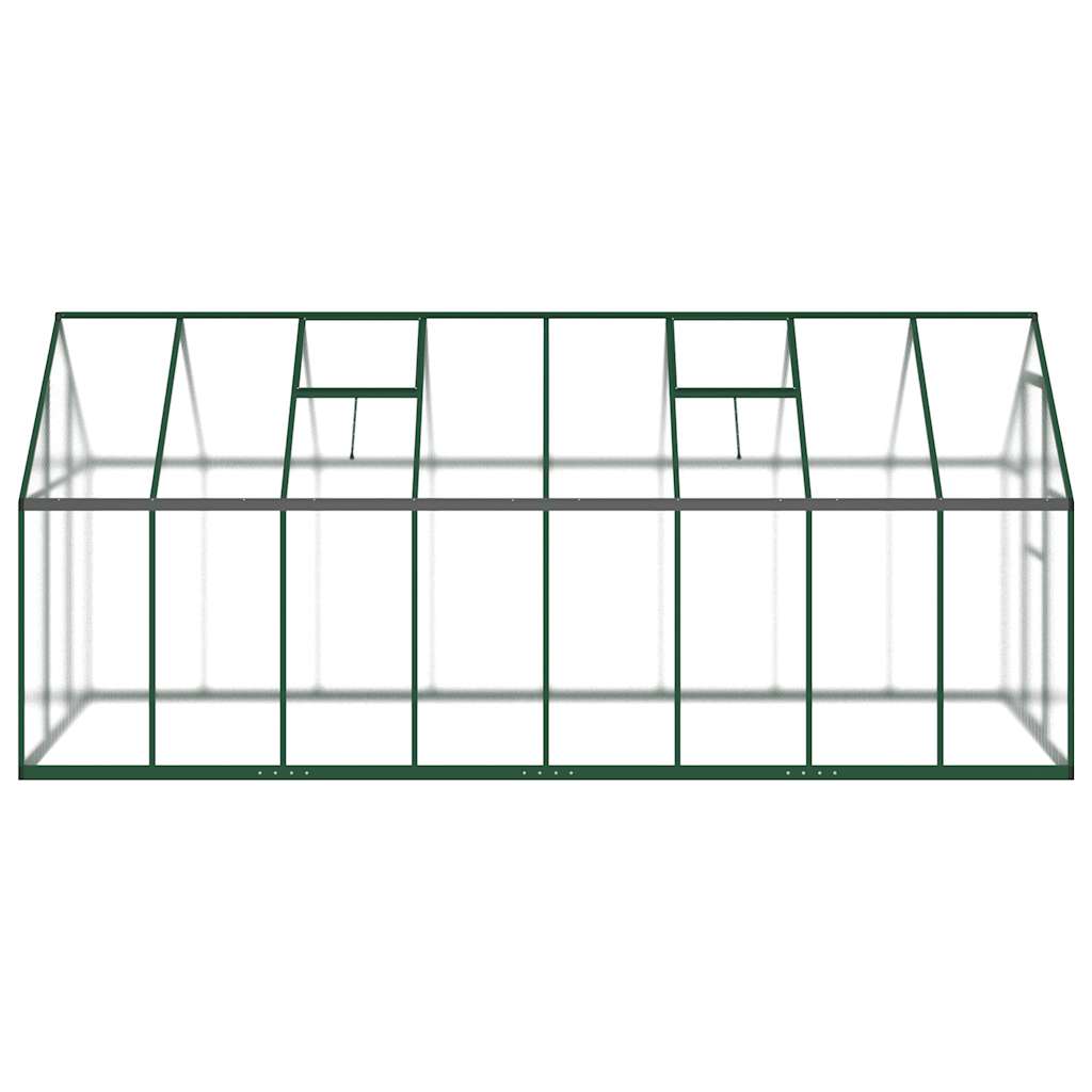 Tuinkas met basisframe 445x169x195 cm aluminium groen is nu te koop bij PeponiXL, paradijselijk wonen!