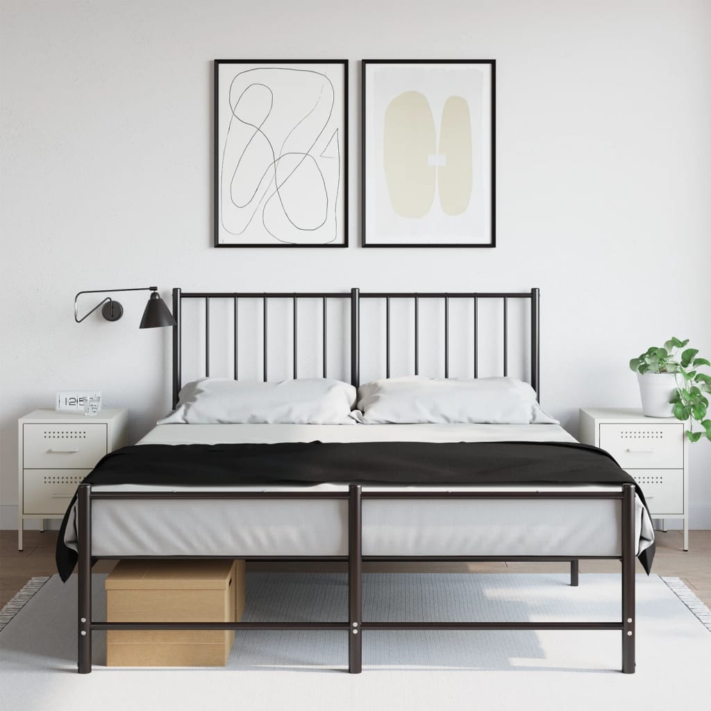 Nachtkastjes 2 st 36x39x50,5 cm staal wit is nu te koop bij PeponiXL, paradijselijk wonen!