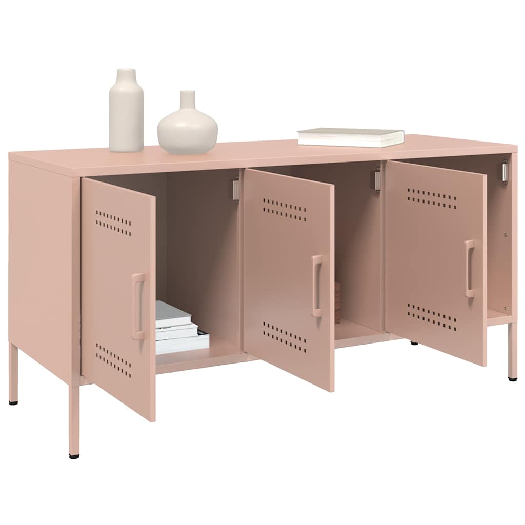 Tv-meubel 100,5x39x50,5 cm staal roze is nu te koop bij PeponiXL, paradijselijk wonen!