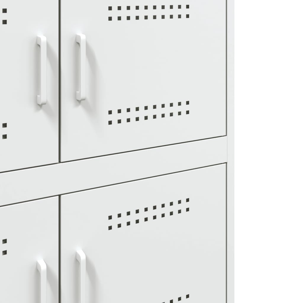 Dressoir 68x39x79 cm staal wit is nu te koop bij PeponiXL, paradijselijk wonen!