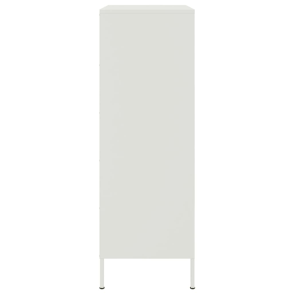 Hoge kast 68x39x113 cm staal wit is nu te koop bij PeponiXL, paradijselijk wonen!