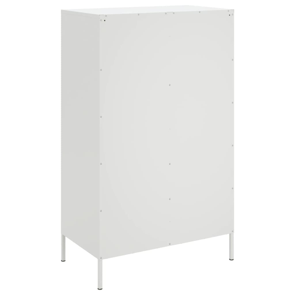 Hoge kast 68x39x113 cm staal wit is nu te koop bij PeponiXL, paradijselijk wonen!