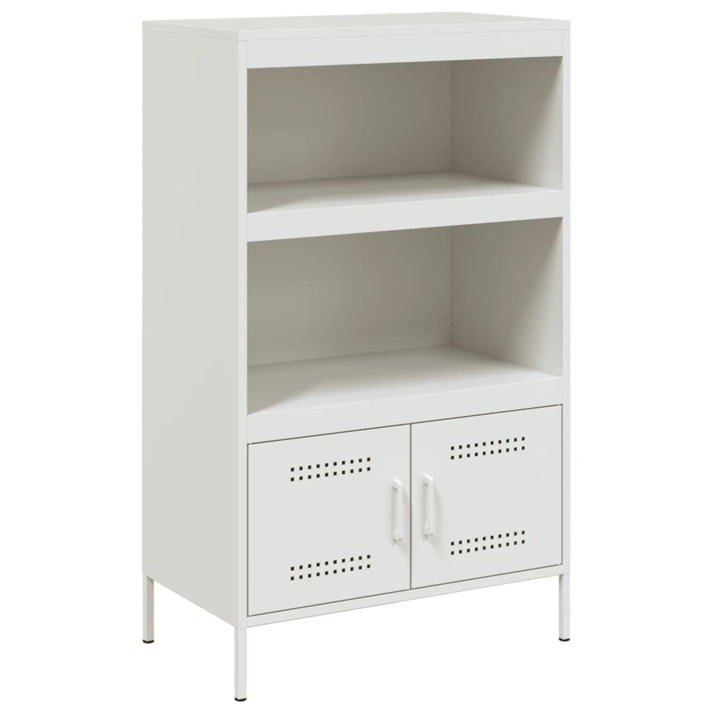 Hoge kast 68x39x113 cm staal wit is nu te koop bij PeponiXL, paradijselijk wonen!