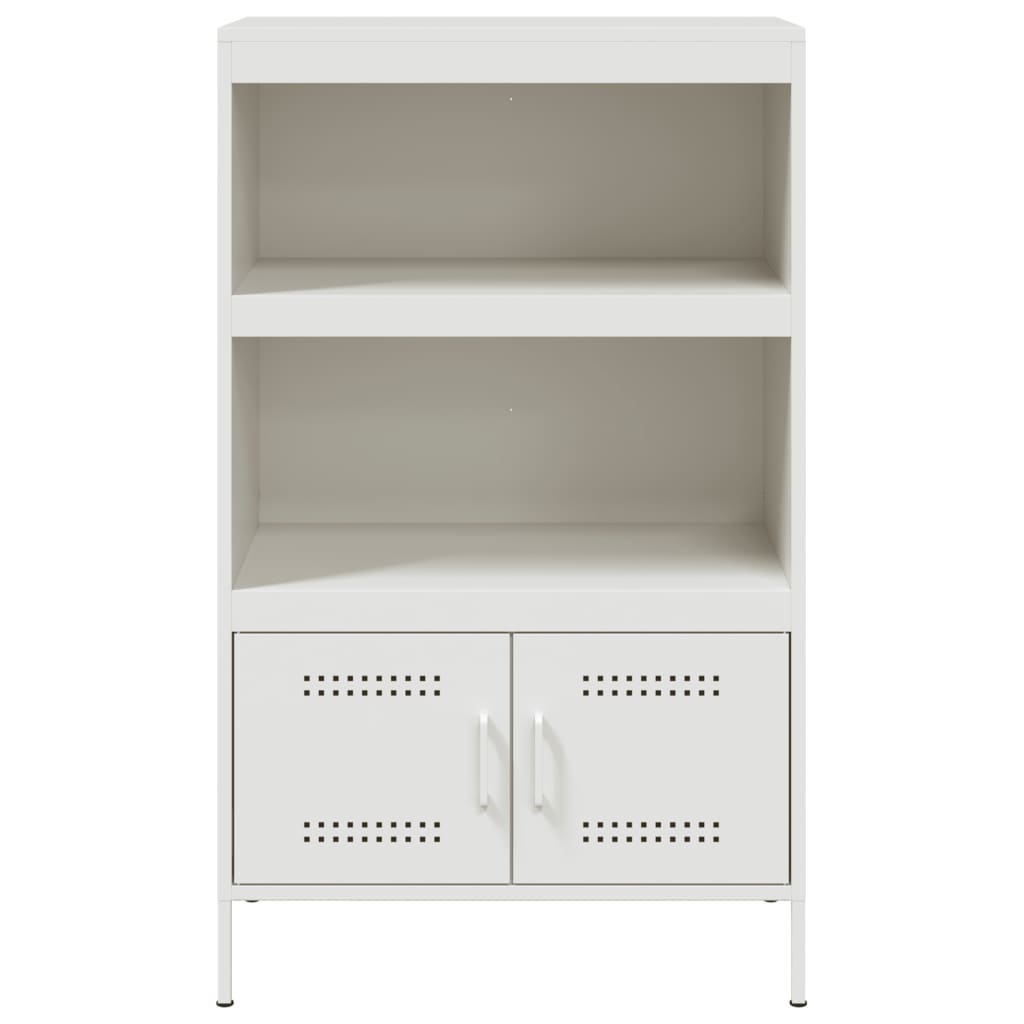 Hoge kast 68x39x113 cm staal wit is nu te koop bij PeponiXL, paradijselijk wonen!