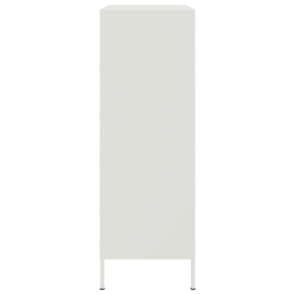 Hoge kast 68x39x113 cm staal wit is nu te koop bij PeponiXL, paradijselijk wonen!
