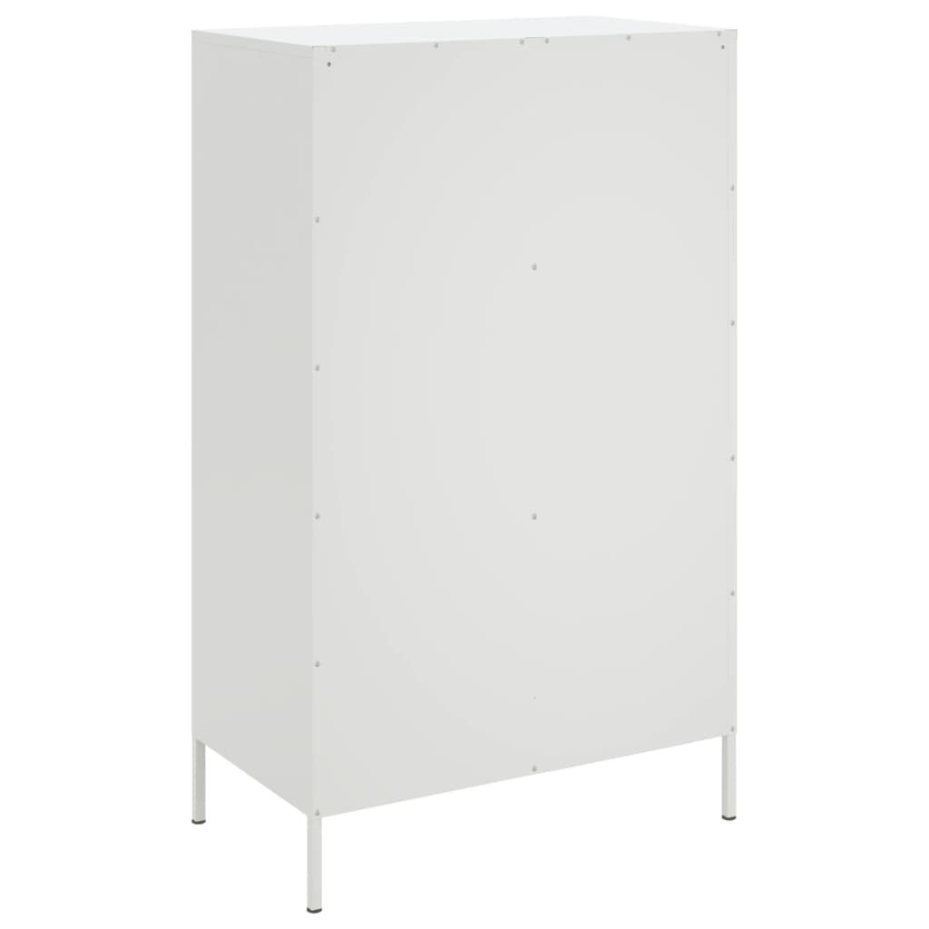 Hoge kast 68x39x113 cm staal wit is nu te koop bij PeponiXL, paradijselijk wonen!