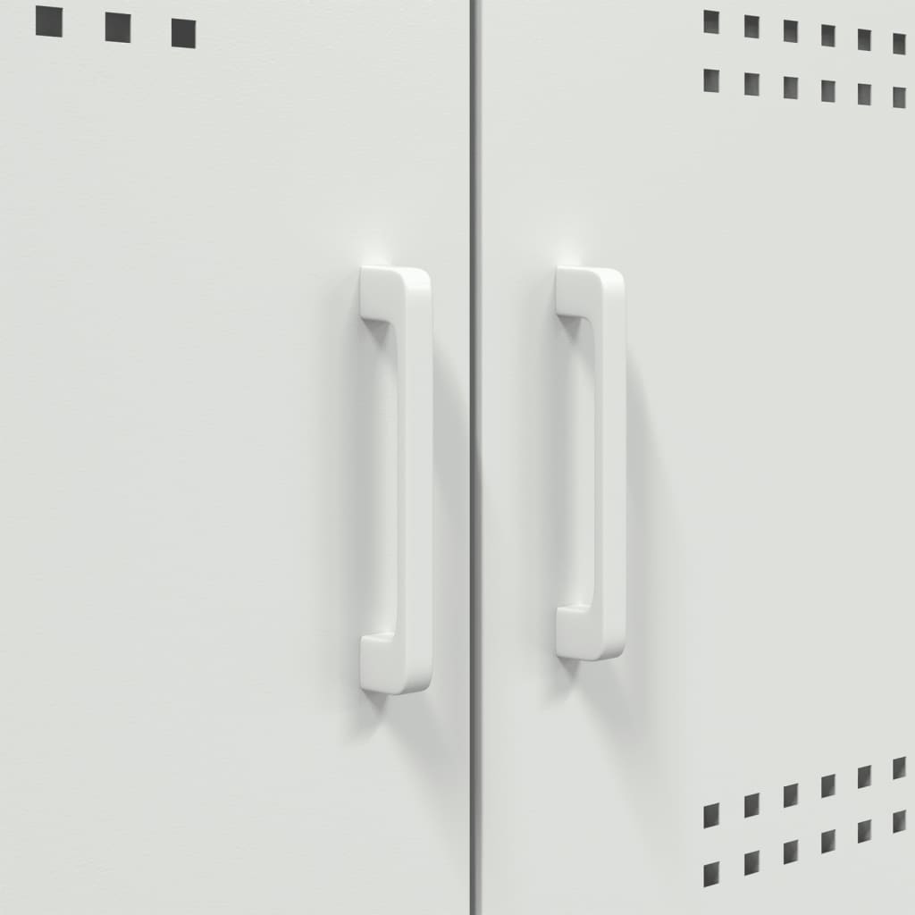Hoge kast 68x39x113 cm staal wit is nu te koop bij PeponiXL, paradijselijk wonen!