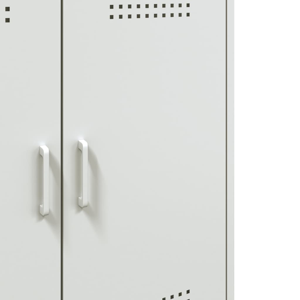 Dressoir 68x39x79 cm staal wit is nu te koop bij PeponiXL, paradijselijk wonen!