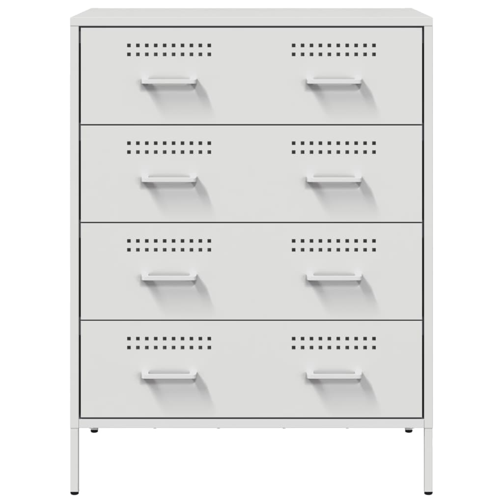 Dressoir 68x39x89 cm staal wit is nu te koop bij PeponiXL, paradijselijk wonen!