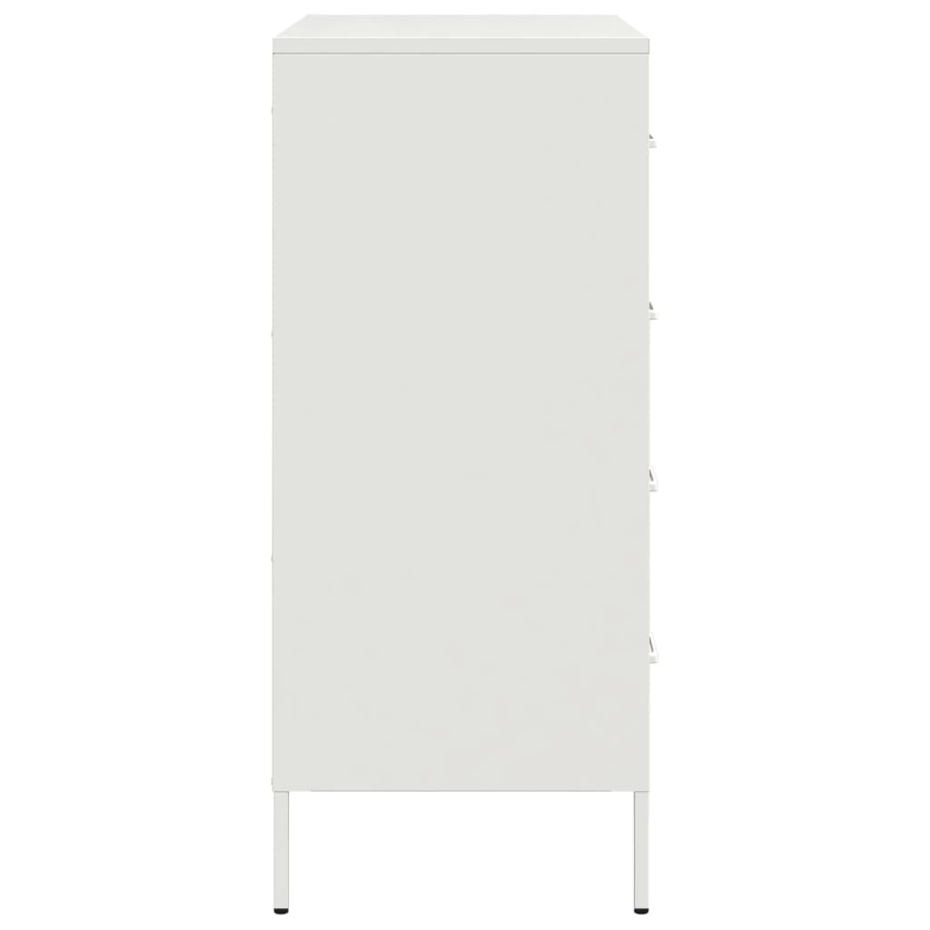 Dressoir 68x39x89 cm staal wit is nu te koop bij PeponiXL, paradijselijk wonen!