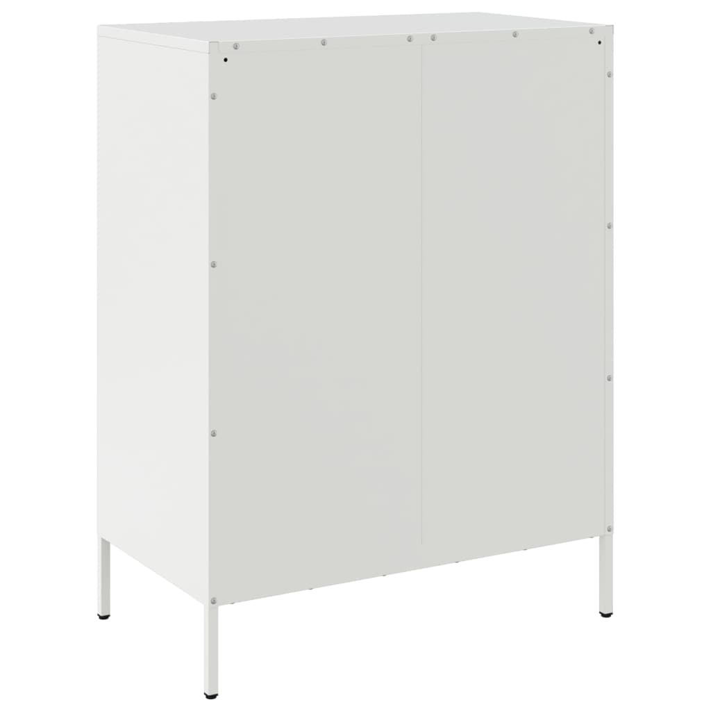 Dressoir 68x39x89 cm staal wit is nu te koop bij PeponiXL, paradijselijk wonen!