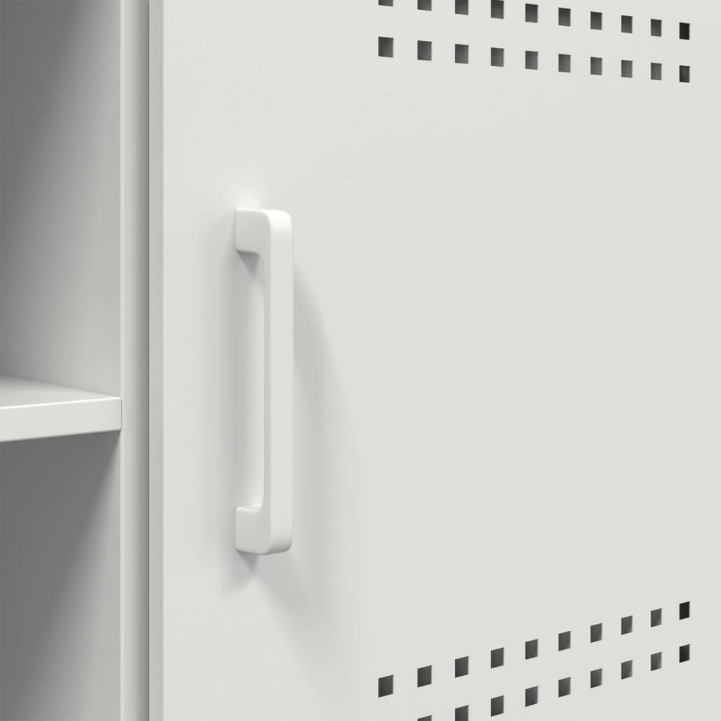 Tv-meubel 100,5x39x50,5 cm staal wit is nu te koop bij PeponiXL, paradijselijk wonen!