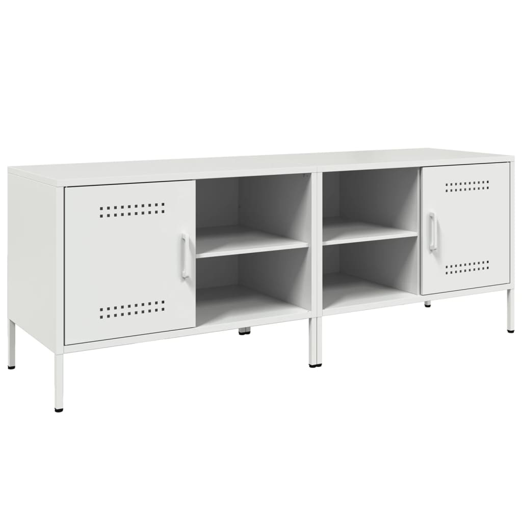 Tv-meubelen 2 st 68x39x50,5 cm staal wit is nu te koop bij PeponiXL, paradijselijk wonen!