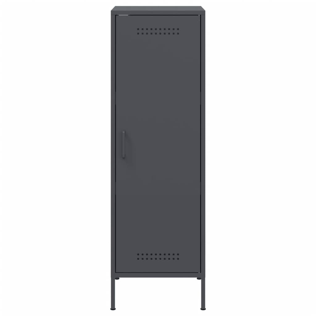 Hoge kast 36x39x113 cm staal antracietkleurig is nu te koop bij PeponiXL, paradijselijk wonen!