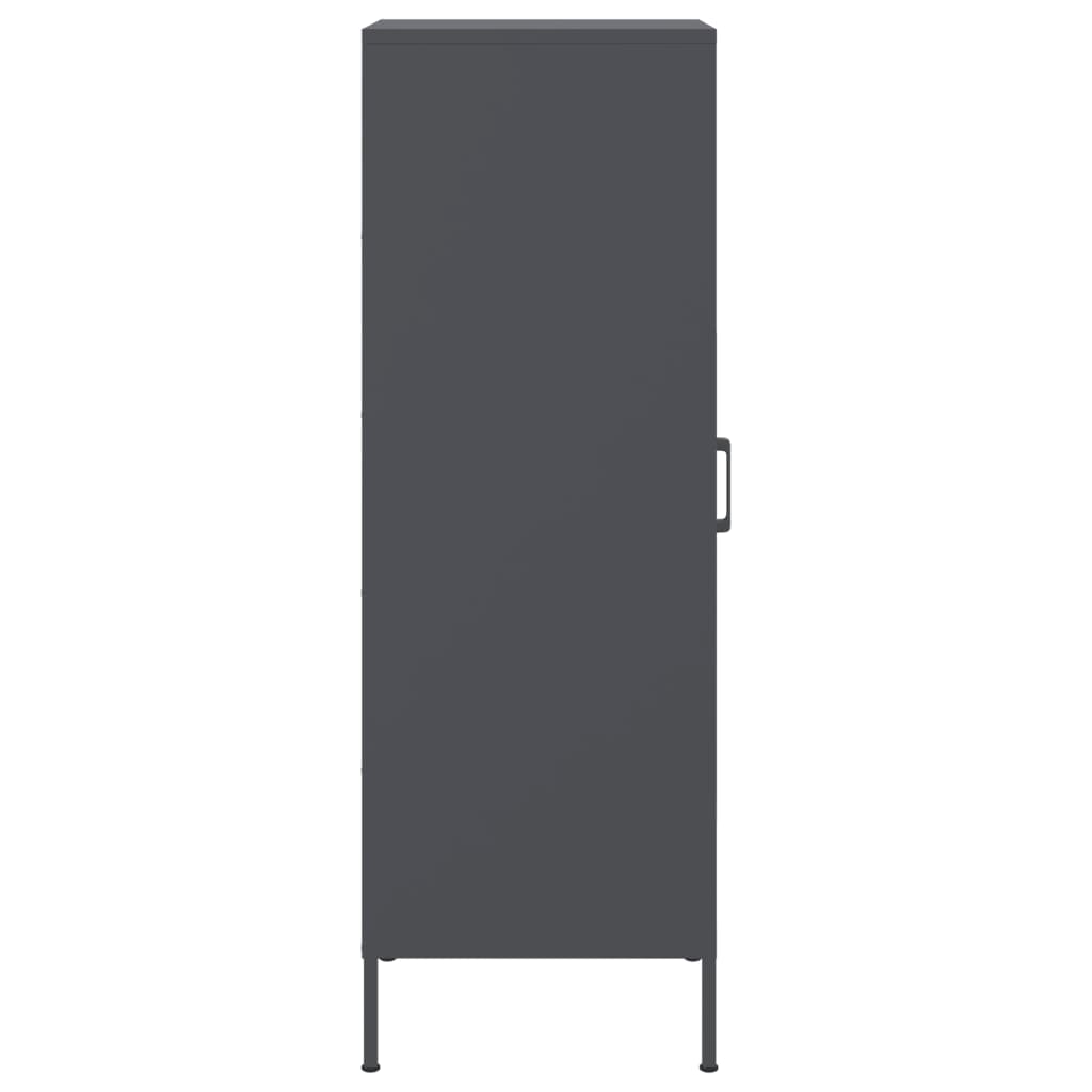 Hoge kast 36x39x113 cm staal antracietkleurig is nu te koop bij PeponiXL, paradijselijk wonen!