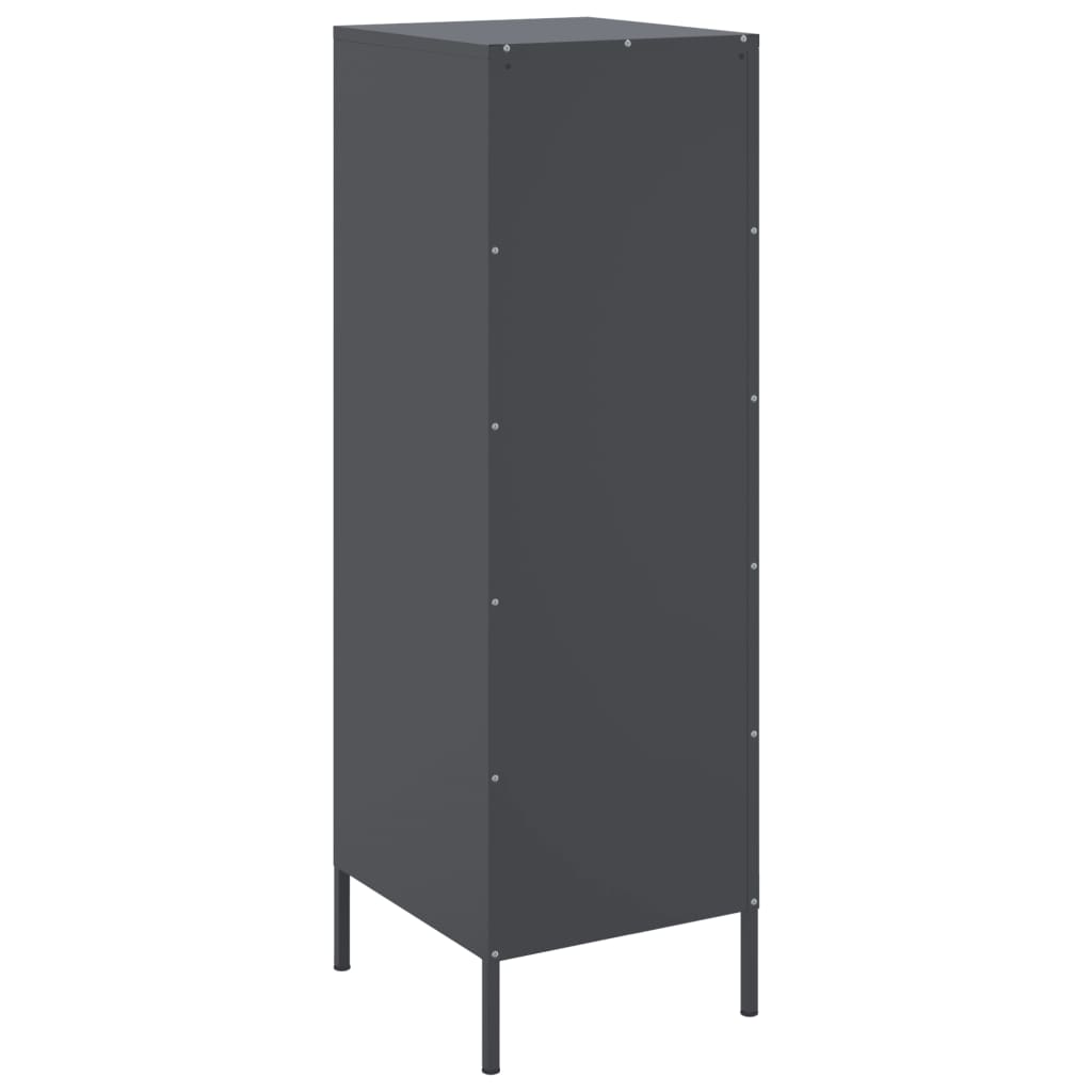 Hoge kast 36x39x113 cm staal antracietkleurig is nu te koop bij PeponiXL, paradijselijk wonen!
