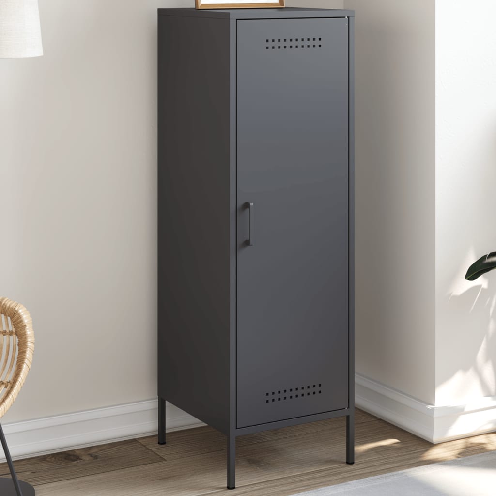 Hoge kast 36x39x113 cm staal antracietkleurig is nu te koop bij PeponiXL, paradijselijk wonen!