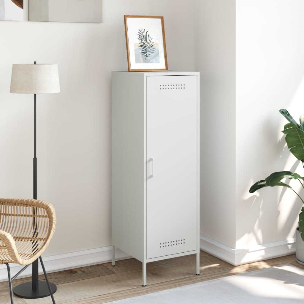 Hoge kast 36x39x113 cm staal wit is nu te koop bij PeponiXL, paradijselijk wonen!