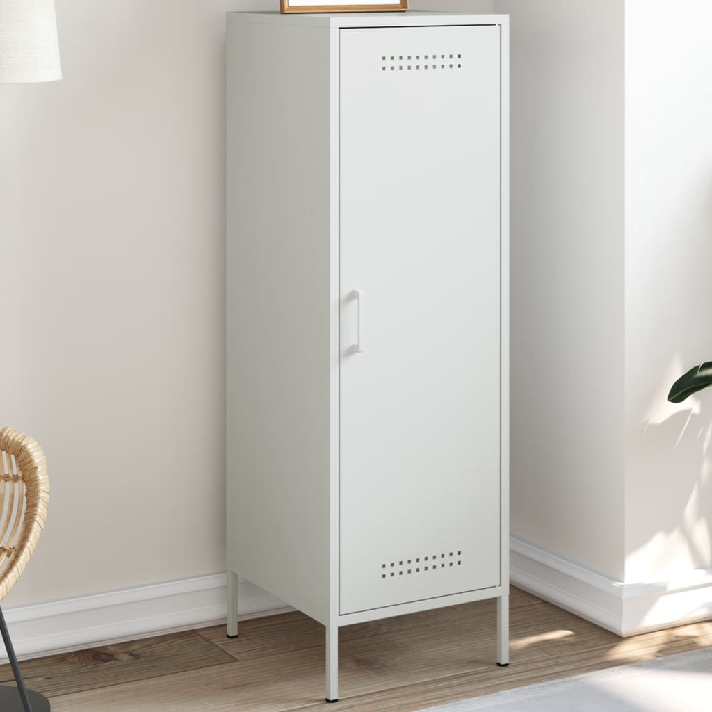 Hoge kast 36x39x113 cm staal wit is nu te koop bij PeponiXL, paradijselijk wonen!