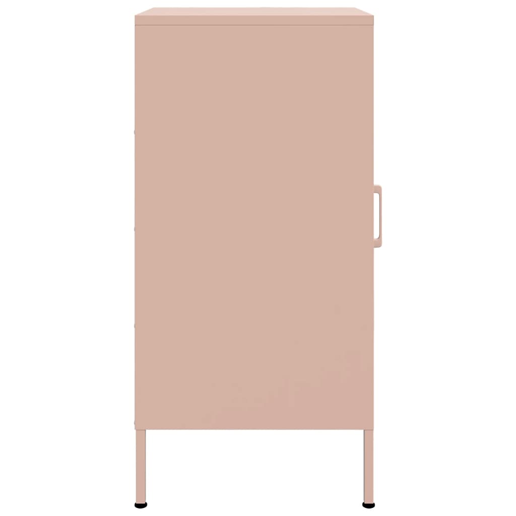 Dressoir 36x39x79 cm staal roze is nu te koop bij PeponiXL, paradijselijk wonen!