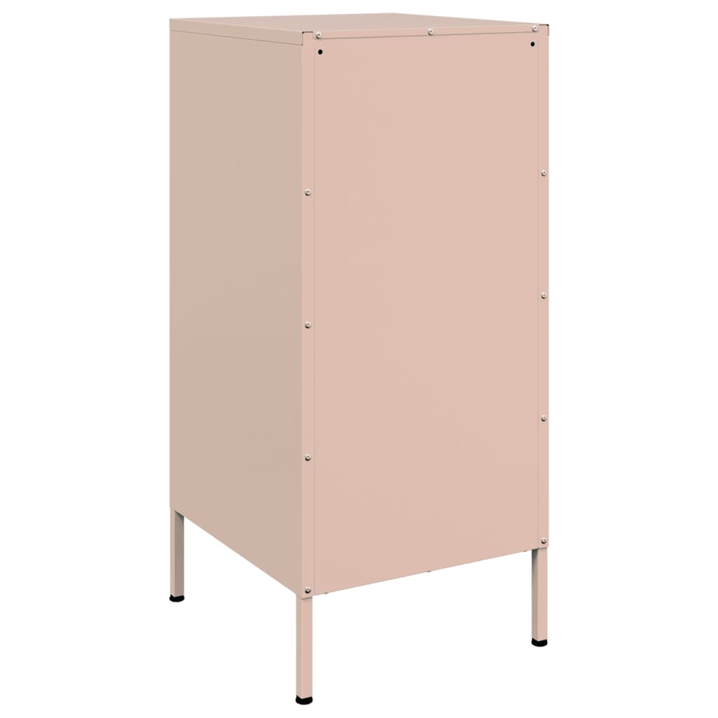 Dressoir 36x39x79 cm staal roze is nu te koop bij PeponiXL, paradijselijk wonen!