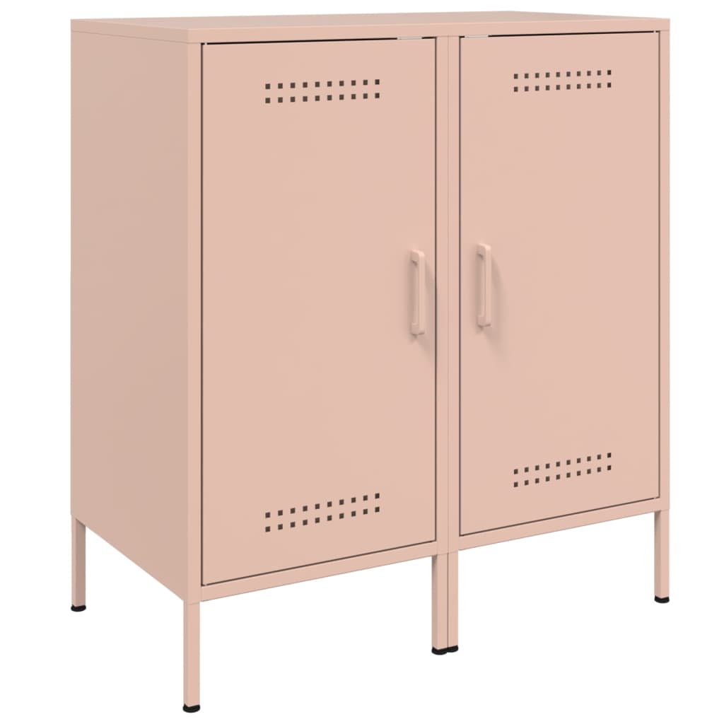 Dressoirs 2 st 36x39x79 cm staal roze is nu te koop bij PeponiXL, paradijselijk wonen!