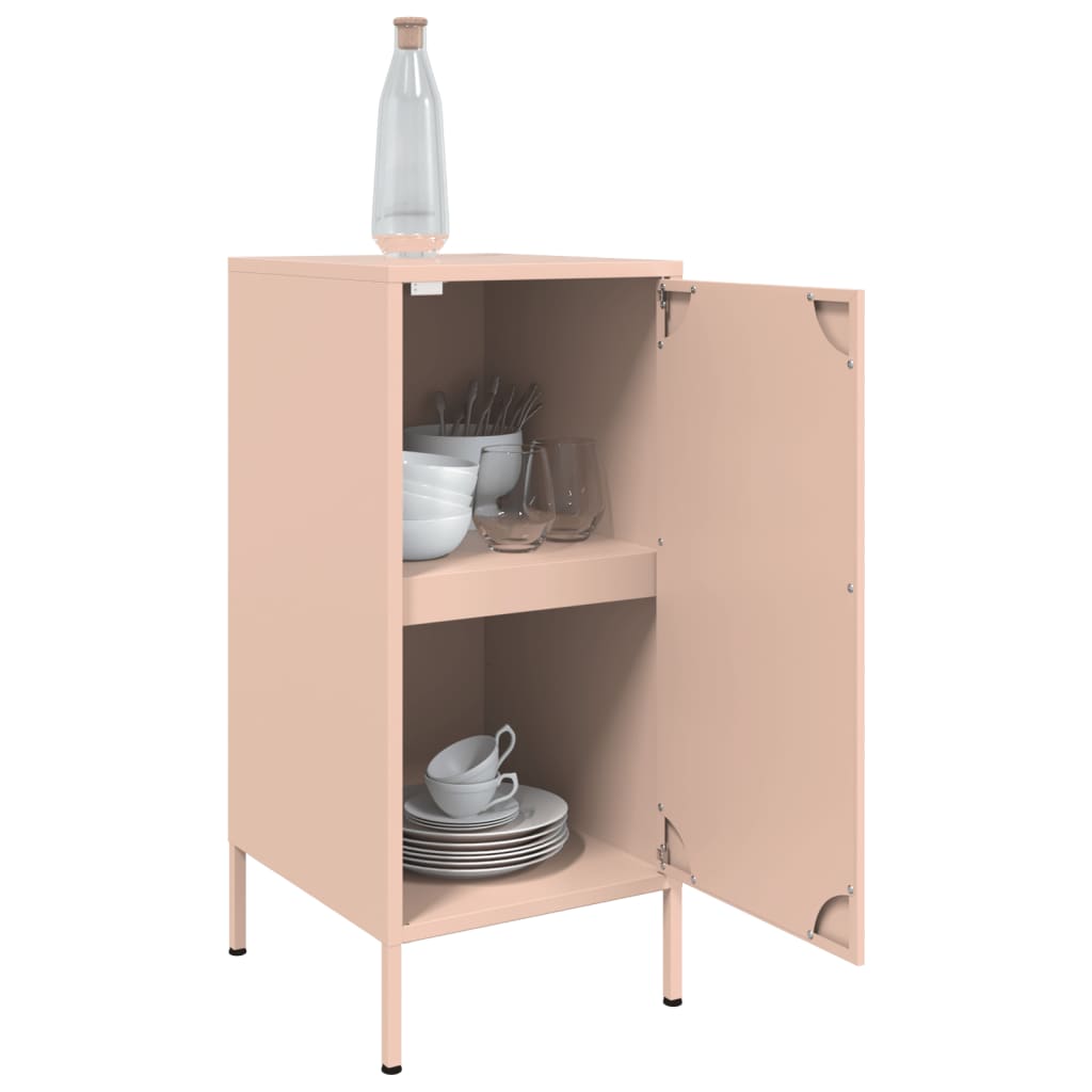 Dressoirs 2 st 36x39x79 cm staal roze is nu te koop bij PeponiXL, paradijselijk wonen!
