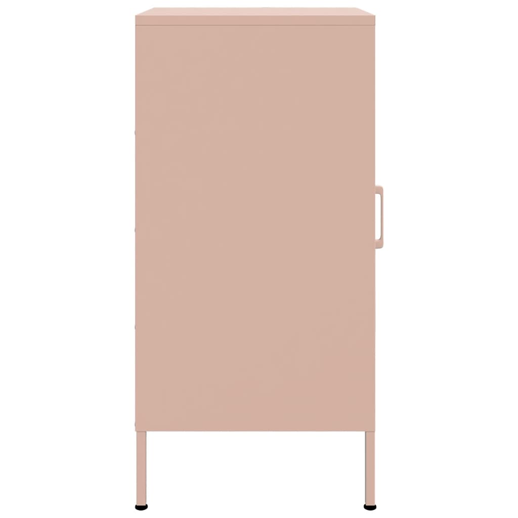 Dressoirs 2 st 36x39x79 cm staal roze is nu te koop bij PeponiXL, paradijselijk wonen!