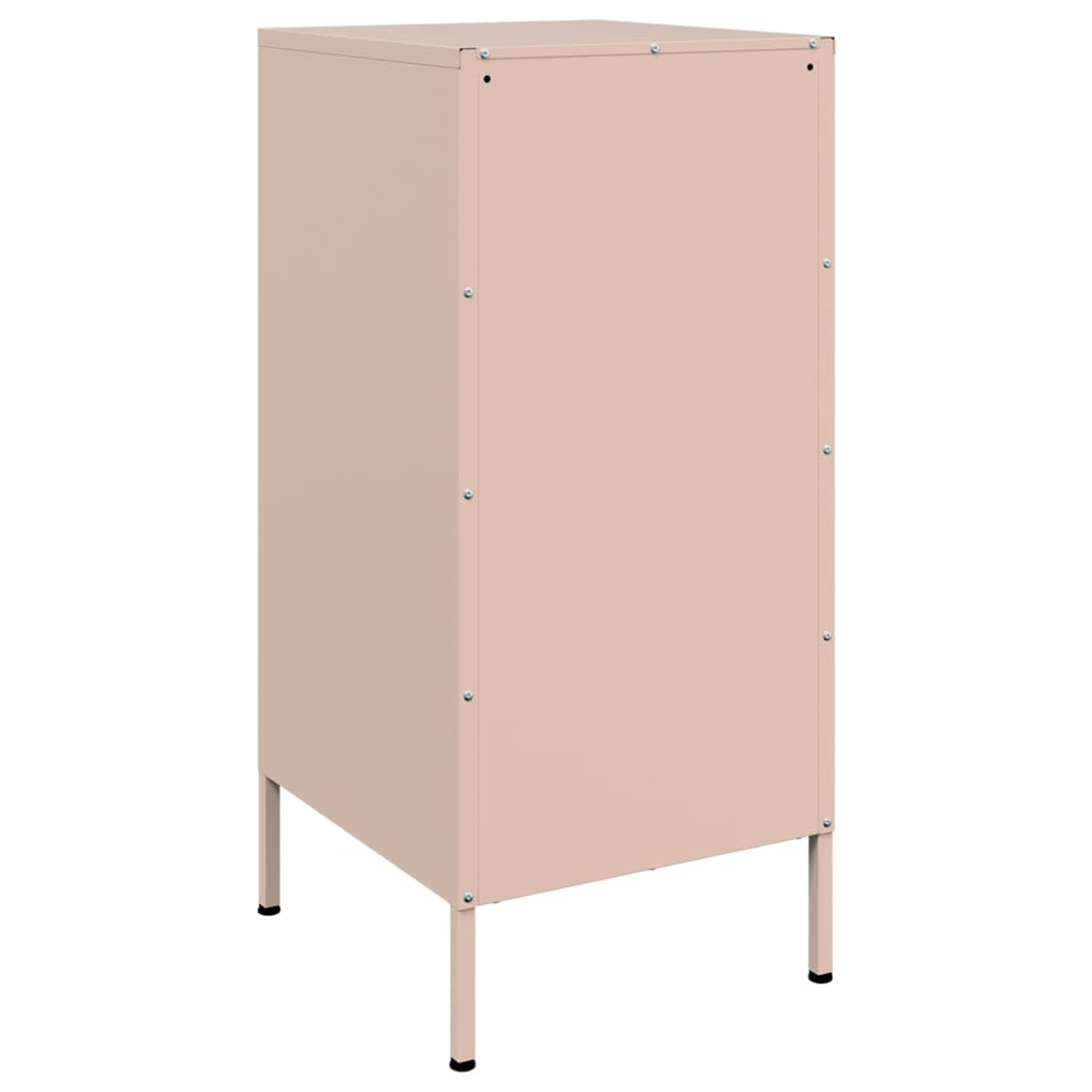Dressoirs 2 st 36x39x79 cm staal roze is nu te koop bij PeponiXL, paradijselijk wonen!