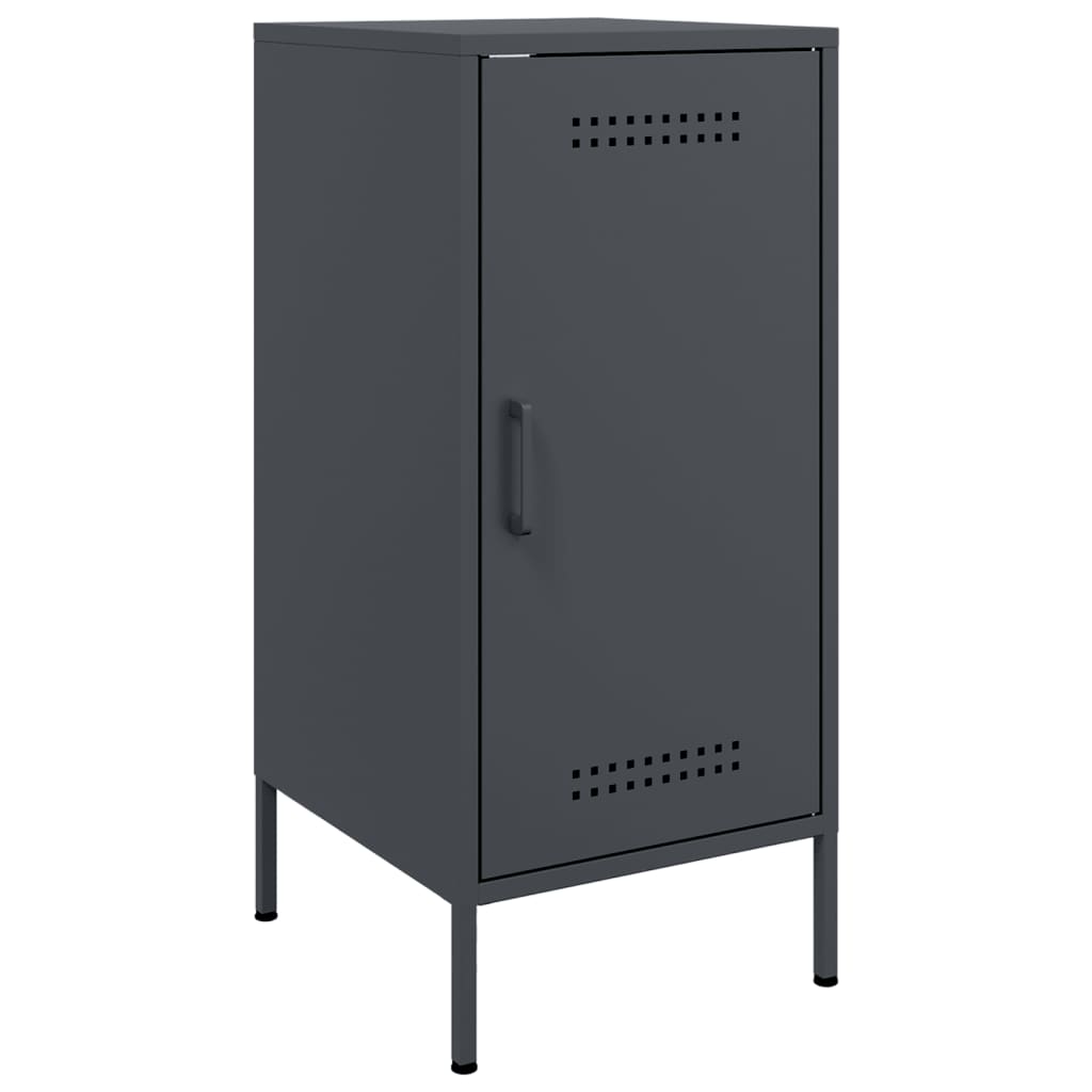 Dressoir 36x39x79 cm staal antracietkleurig is nu te koop bij PeponiXL, paradijselijk wonen!