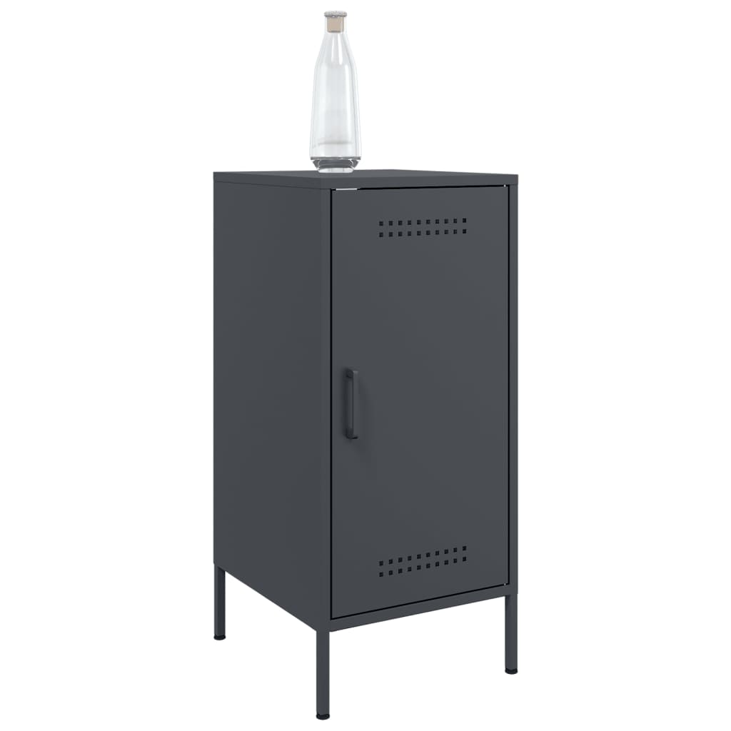 Dressoir 36x39x79 cm staal antracietkleurig is nu te koop bij PeponiXL, paradijselijk wonen!