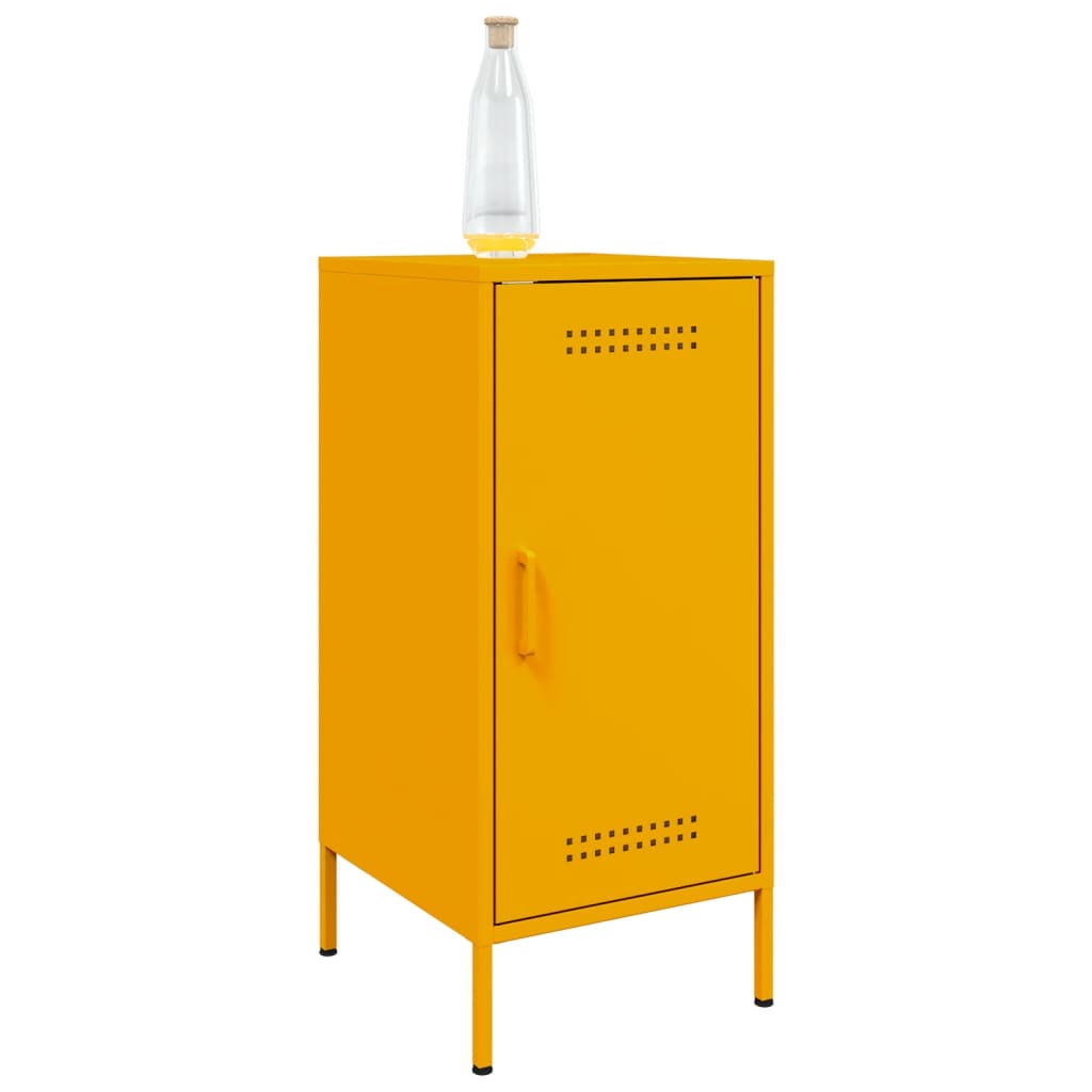 Dressoirs 2 st 36x39x79 cm staal mosterdgeel is nu te koop bij PeponiXL, paradijselijk wonen!