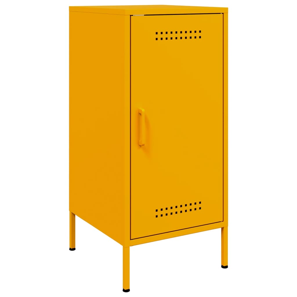 Dressoirs 2 st 36x39x79 cm staal mosterdgeel is nu te koop bij PeponiXL, paradijselijk wonen!