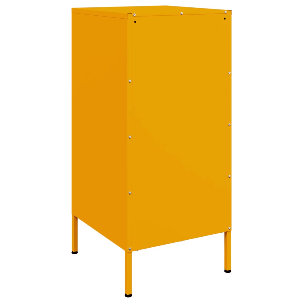 Dressoirs 2 st 36x39x79 cm staal mosterdgeel is nu te koop bij PeponiXL, paradijselijk wonen!