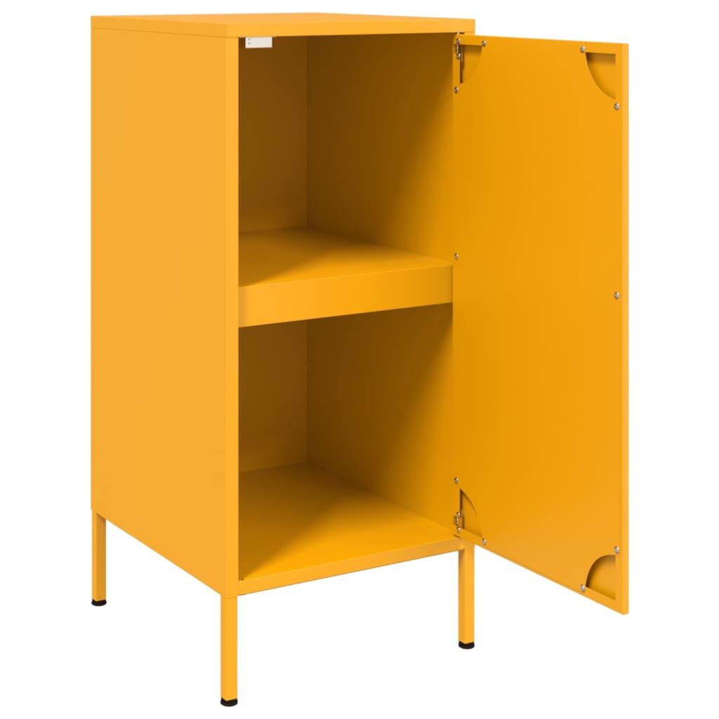 Dressoirs 2 st 36x39x79 cm staal mosterdgeel is nu te koop bij PeponiXL, paradijselijk wonen!