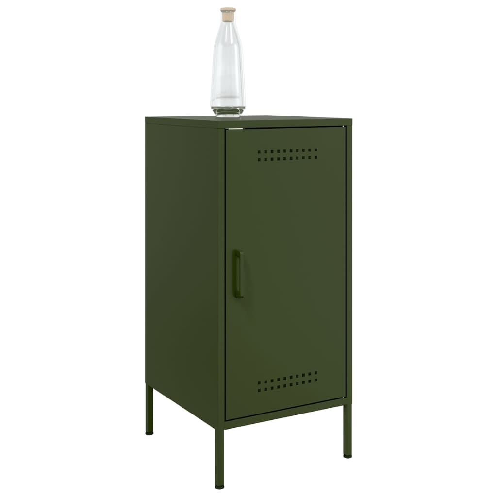 Dressoirs 2 st 36x39x79 cm staal olijfgroen is nu te koop bij PeponiXL, paradijselijk wonen!